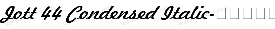 Jott 44 Condensed Italic字体转换